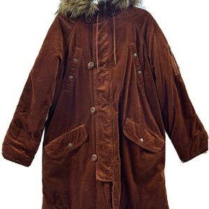 American Eagle Outfitters Brown Corduroy Utility Jacket